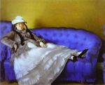 Madame Manet on a Blue Sofa 1874