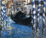 The grand canal of Venice. Blue Venice 1875