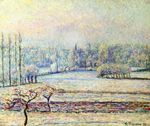 View of Bazincourt frost morning 1892