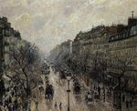 Boulevard Montmartre foggy morning 1897