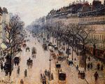 Boulevard Montmartre winter morning 1897