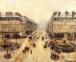 Avenue de L'Opera effect of snow 1898