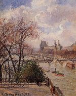 The Louvre gray weather afternoon 1902
